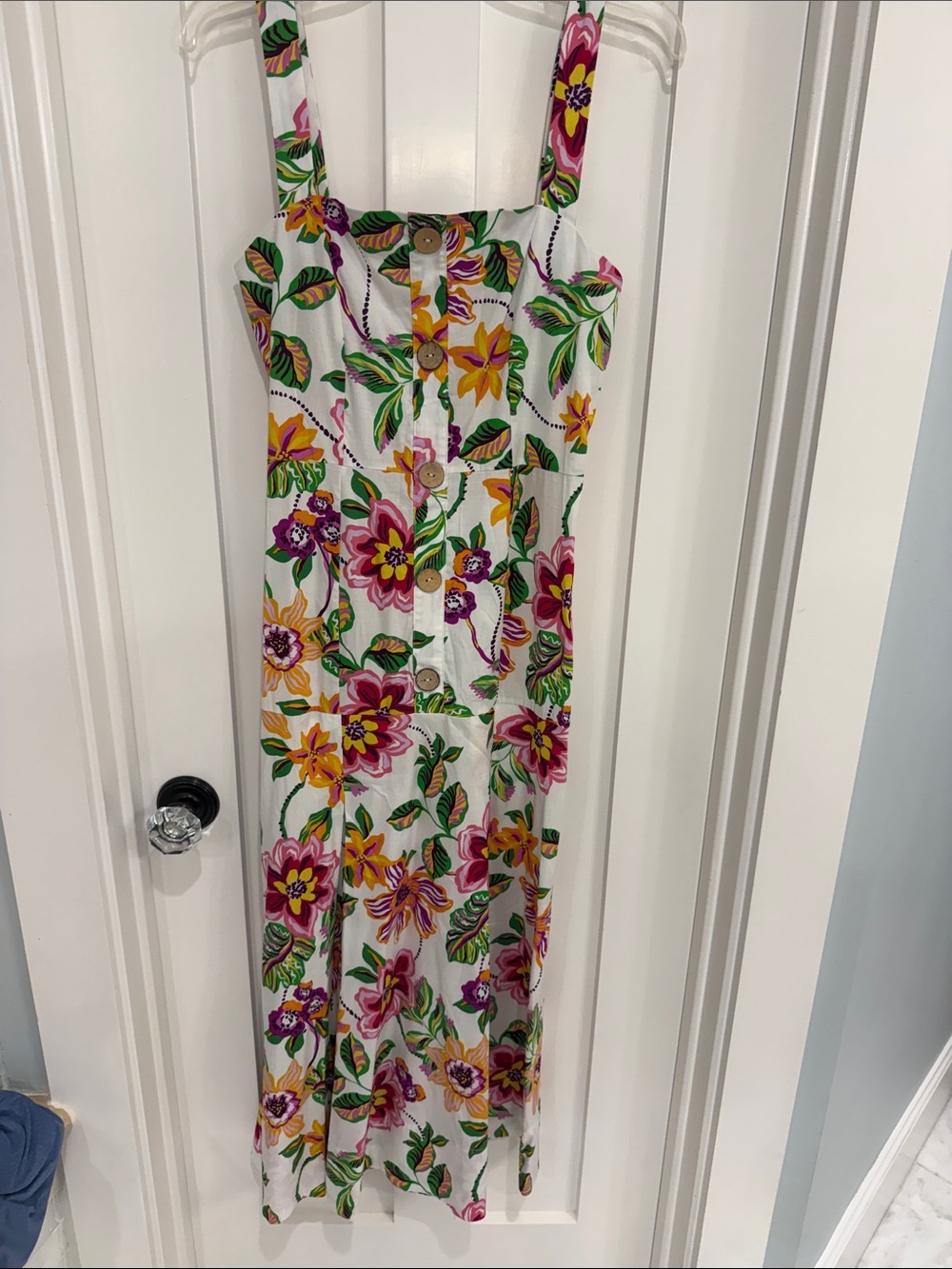 Misa Los Angeles cotton floral dress size small